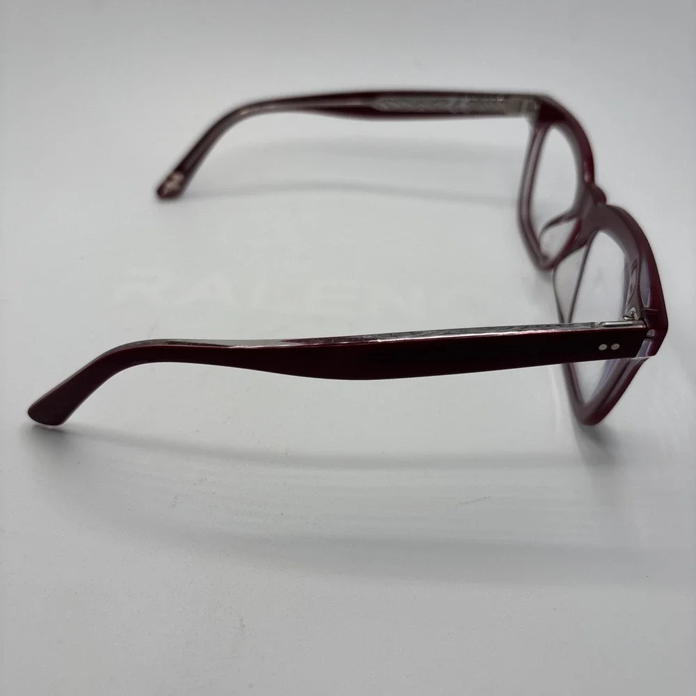 Maui Jim Rectangular Eyeglasses MJO2216 07F Burgundy/Clear 49-22-145 Frame #250